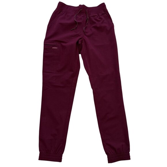 Cherokee Euphoria Scrubs/Uniform Mid Rise Jogger Pant Wine XS Medical NWT - Picture 1 of 8
